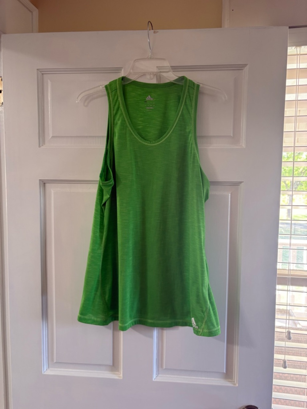 adidas Bright Green Racerback Performance Tank